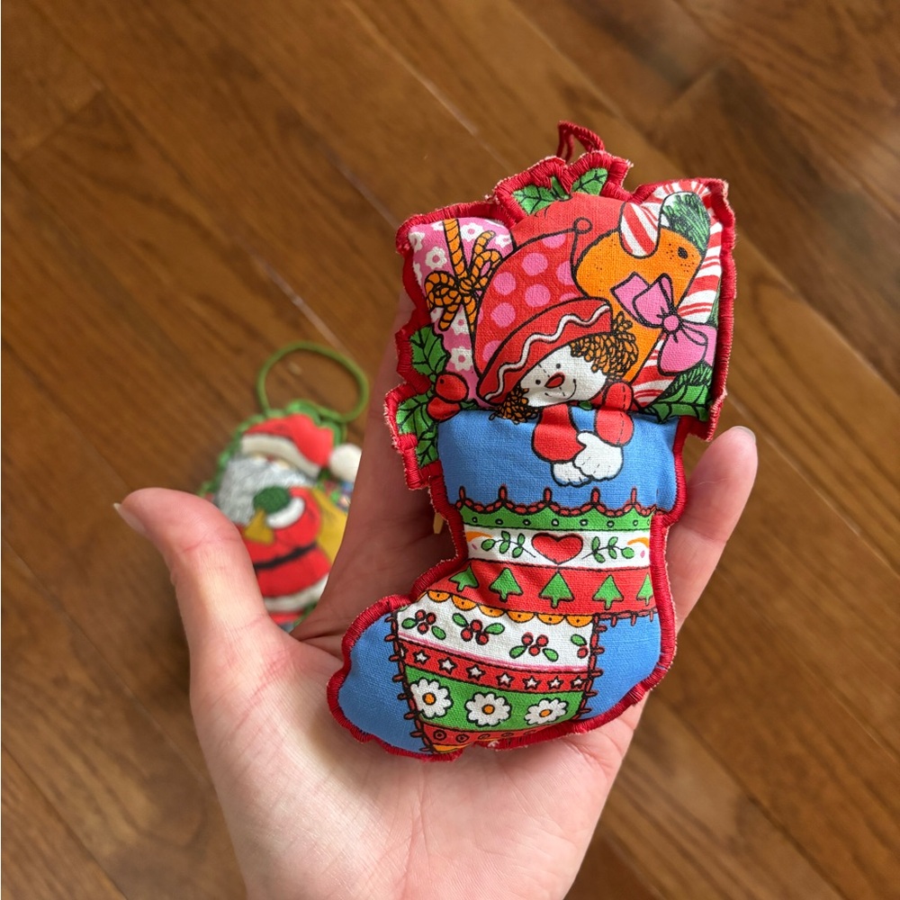 Vintage Plus Christmas Ornaments with Retro Design - Set of 2 - Picture 3 of 5